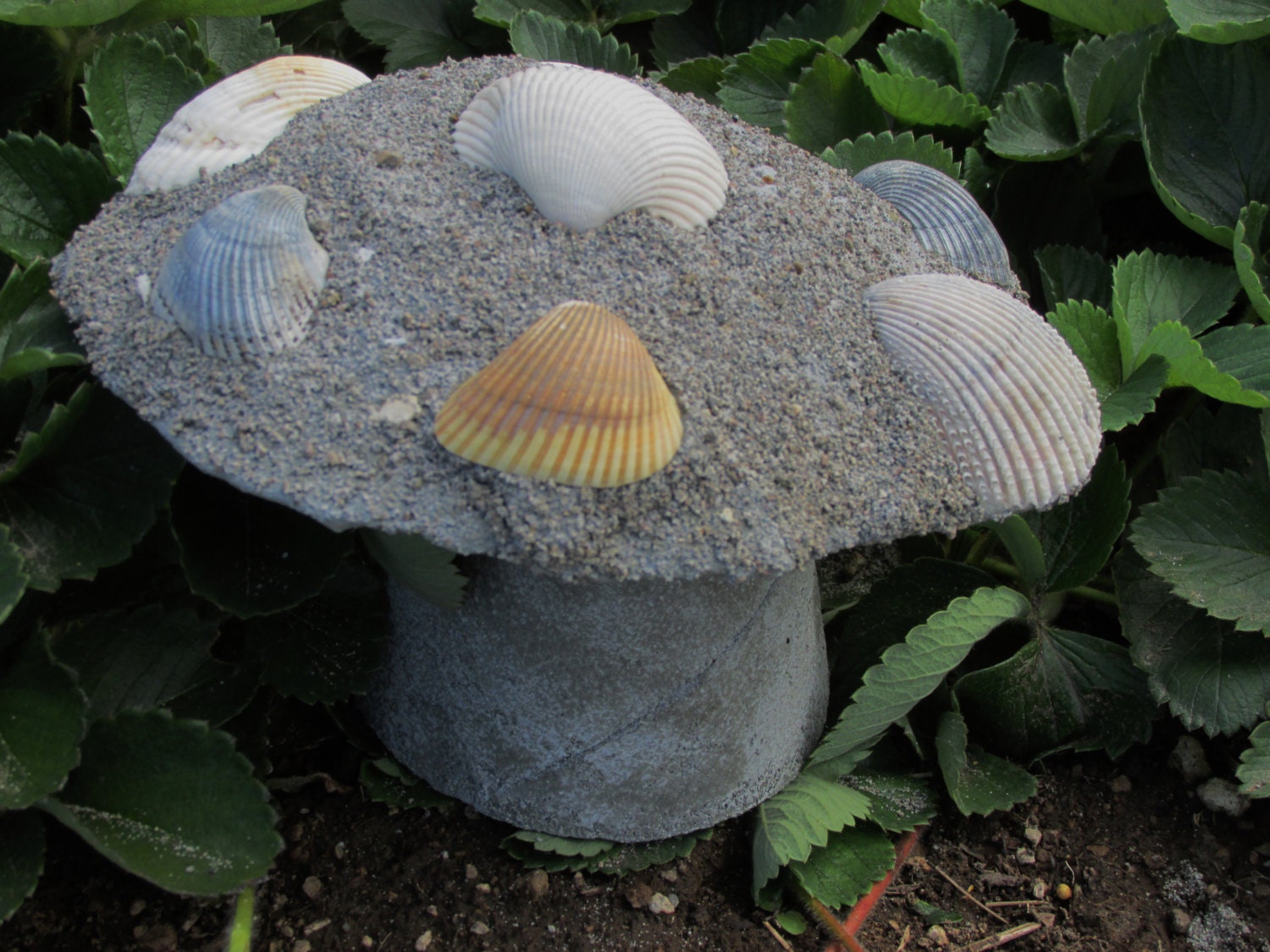 Concrete mushroom Cement mushroom marbles Yard Art Yard