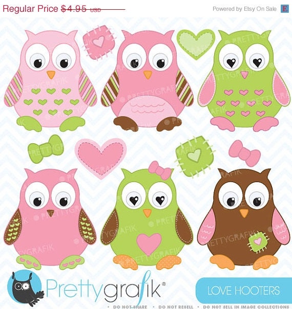 80% OFF SALE Owl clipart commercial use, vector graphics, digital clip art, digital images - CL374 Il_570xn