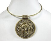 Sun Design Pendant Necklace Veda Yoga Choker Necklace Women's Fashion Jewelry