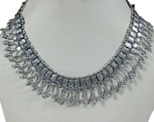 Classic Design 1970s Retro Statement Choker Necklace