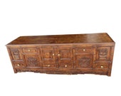 Beautiful Floral Carved Wooden Buffets India Home Decor Antique Sideboard Chest