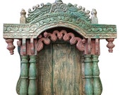 Mughal Inspired Altar Temple Carving Furniture-Indian Architecture