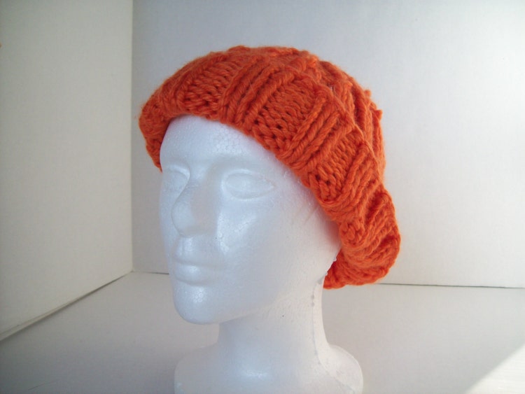 Cream white beanie/ ribbed beanie/ men's by A1HomespunDesign