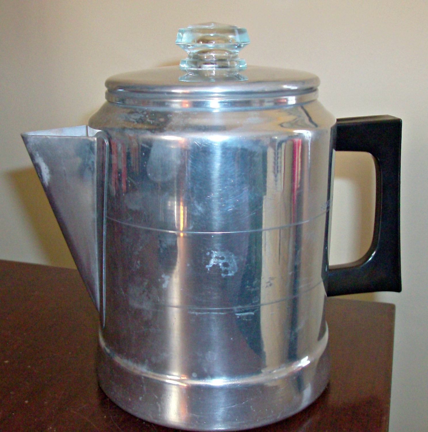 Vintage Aluminum Comet Coffee Percolator