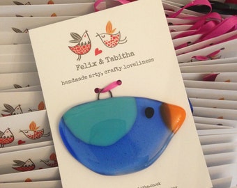 Glass bird window hanger/suncatcher decoration