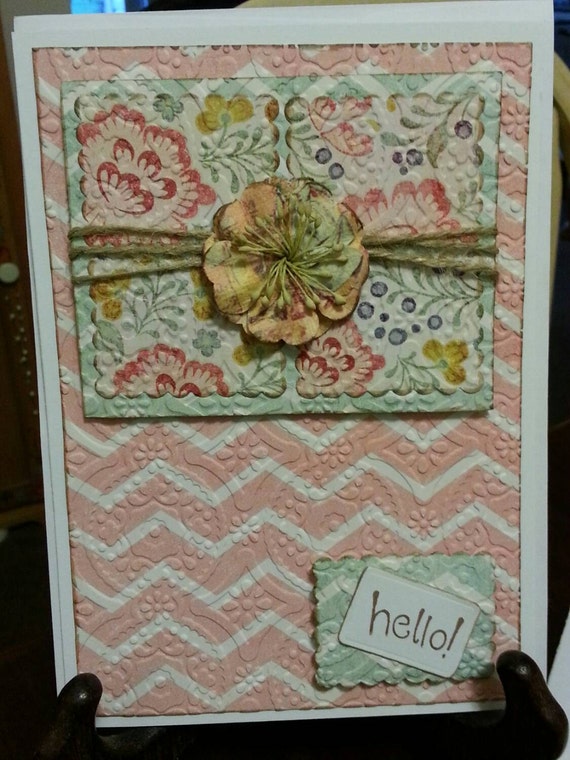 Items Similar To Handcrafted Greeting Card On Etsy