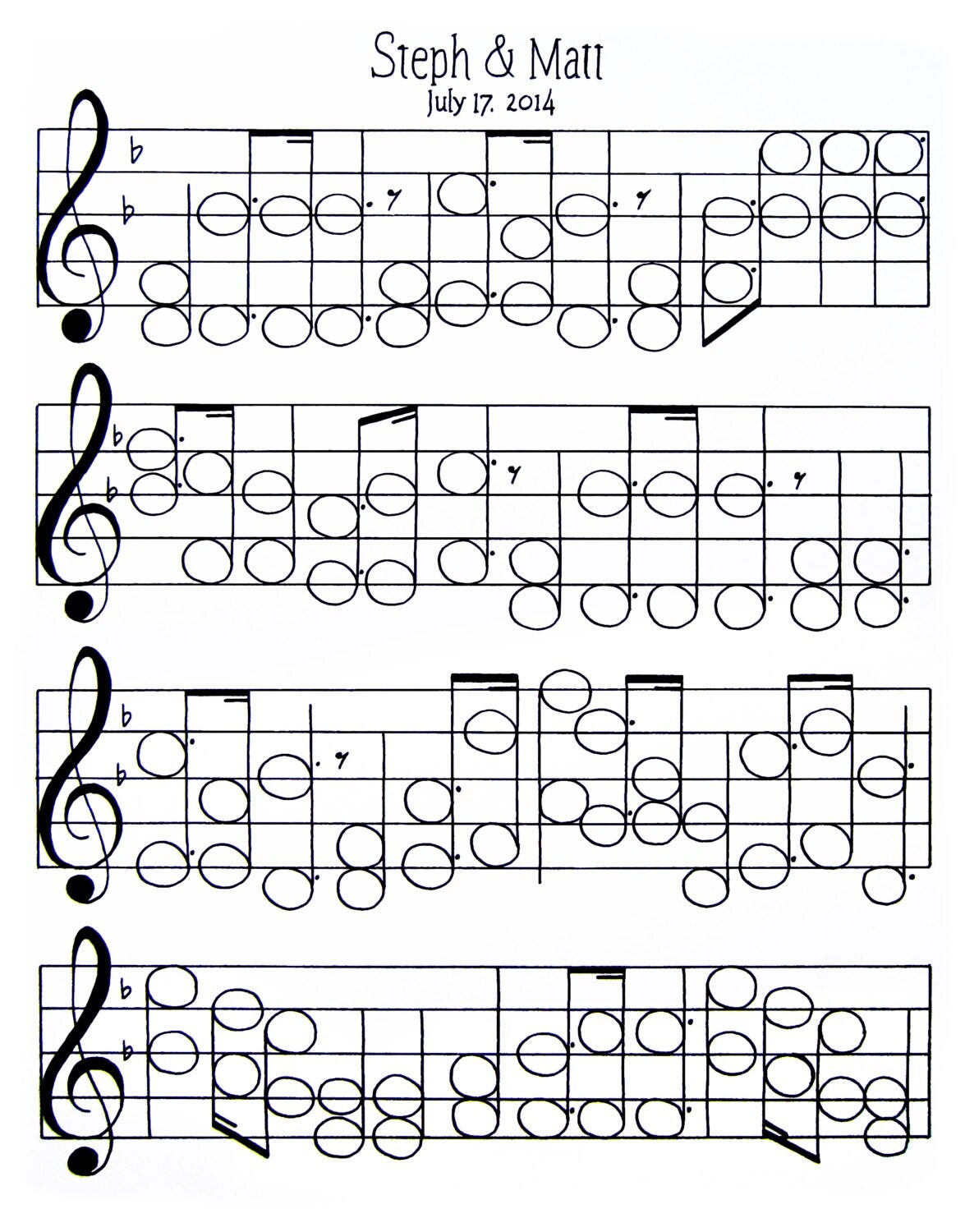 Wedding Guest Book Alternative Music Theme Printable by SaraAart