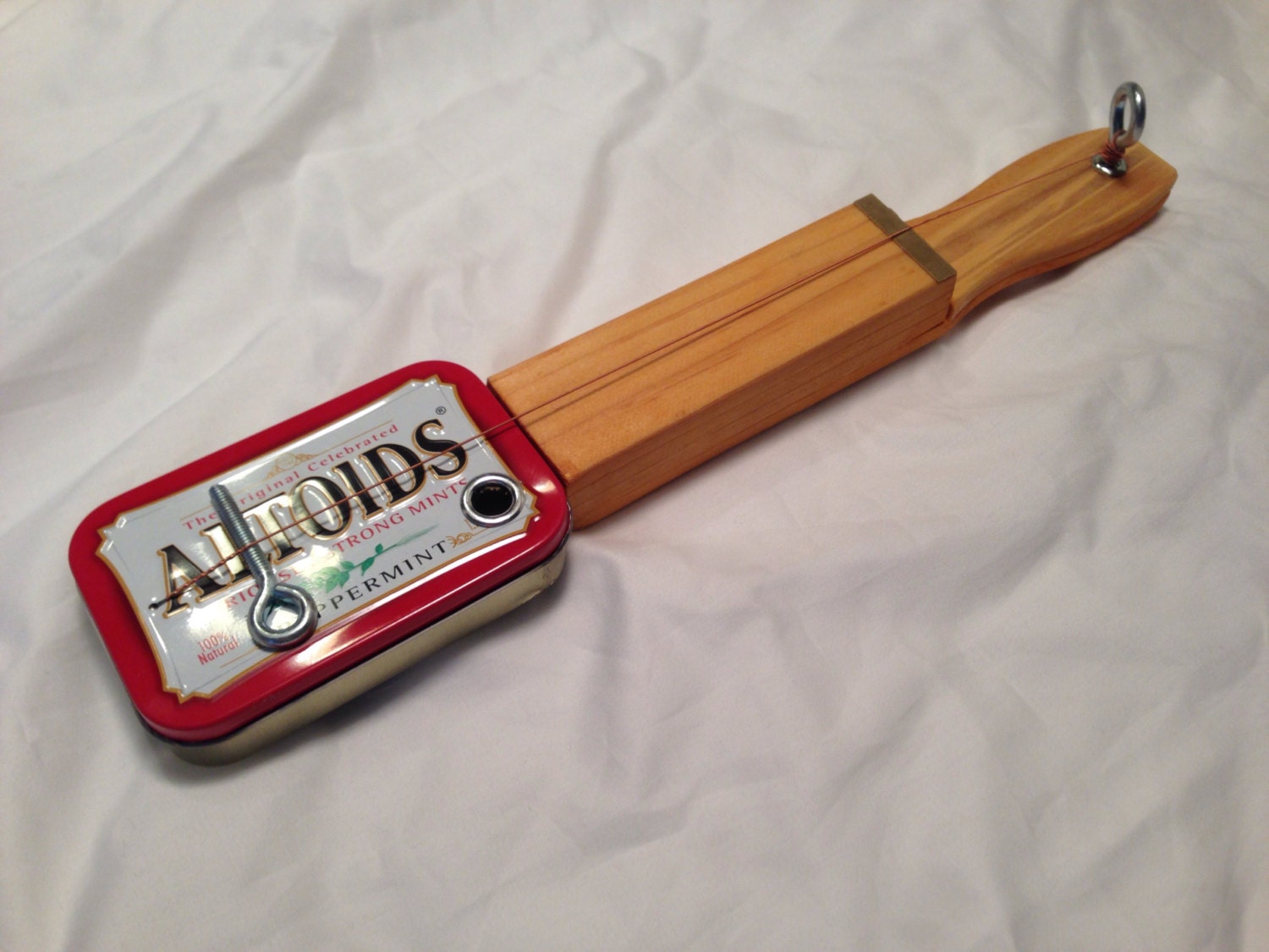 Mini Altoids Tin Guitar / Banjo / Canjo One stringed by xaitone