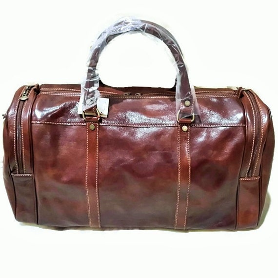 leather duffle bag mens india