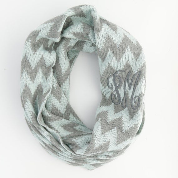 NEW Monogram Knit Infinity Scarf - Available in Four Colors!
