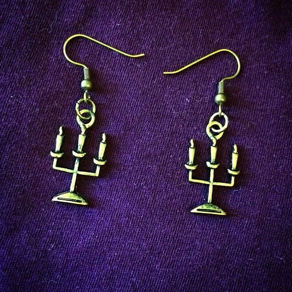 Candle Stick Earrings by Jewelryannas on Etsy