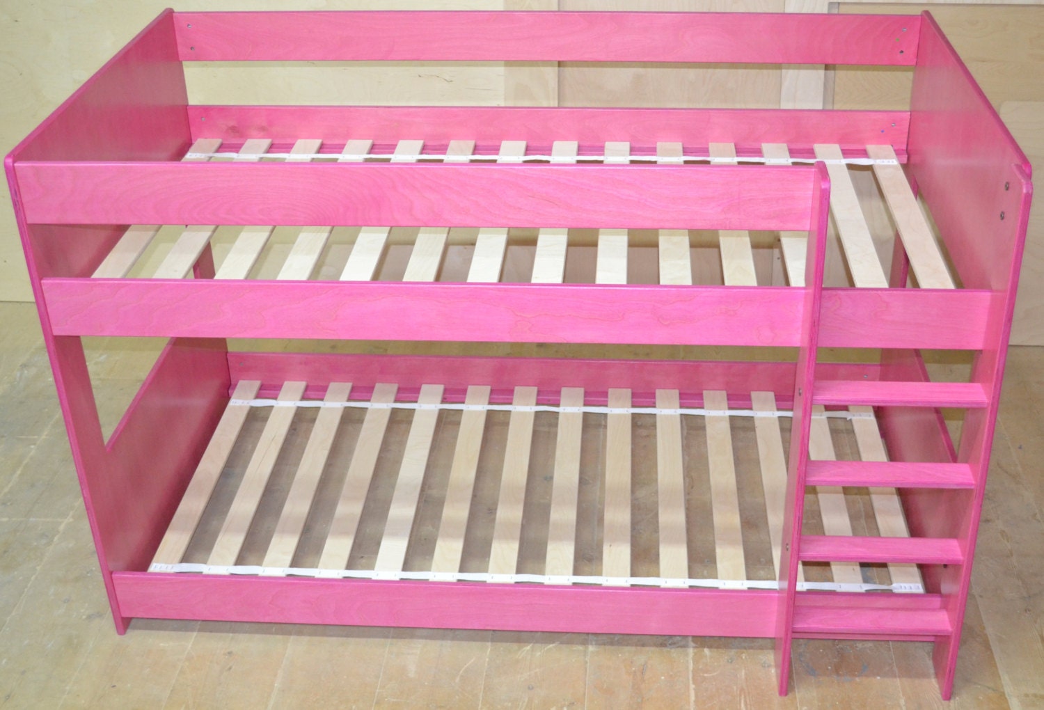 Mid bunk bed in pink by BetweenPosts on Etsy