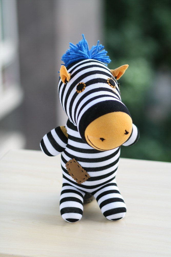 large stuffed zebra toy