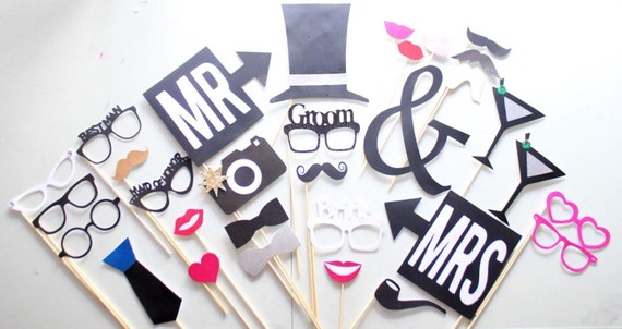31Pc * Wedding Photo Booth Props/Photobooth Props