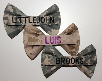 Hair Bow in Army, Navy, Marines & Air Force