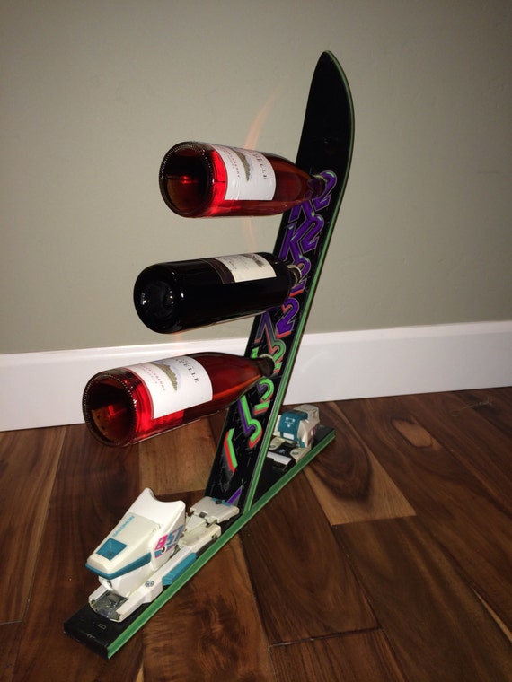 Ski Wine Rack 3 Bottles