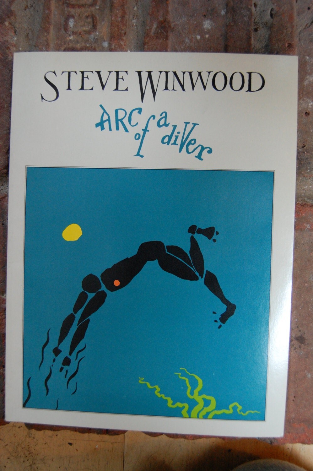 Steve Winwood Arc Of A Diver Sheet Music Book 1981 By
