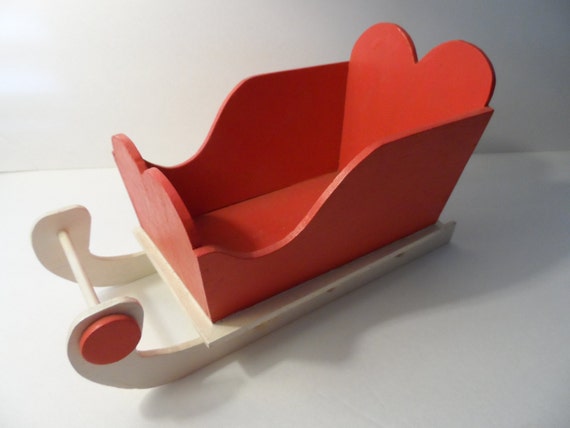 vintage christmas santa sleigh wood centerpiece or card holder vintage christmas santa sleigh wood centerpiece or card holder