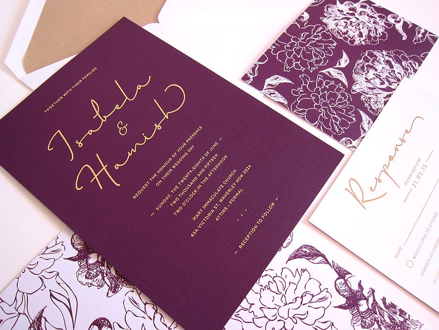 22+ Wedding Invitations Plum Images - Silver