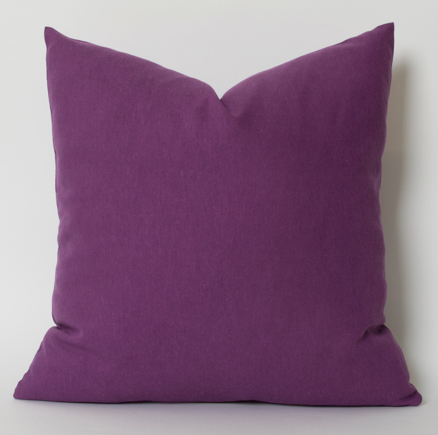 Purple Linen Pillow Cover CUSTOM SIZES Solid Purple Pillow