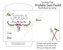 Unique Seed Packet Template Related Items 