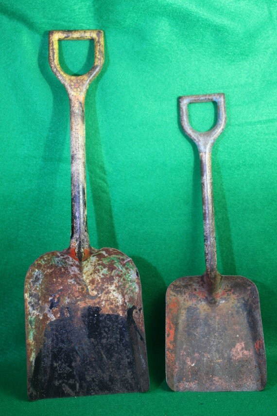 Vintage Beach Sand Shovels Set of Two