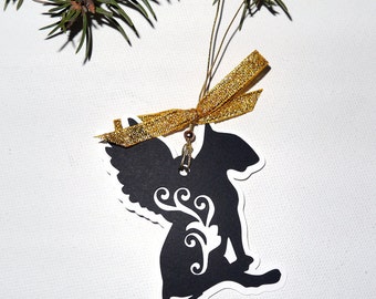 Bull Terrier Christmas tree decoration