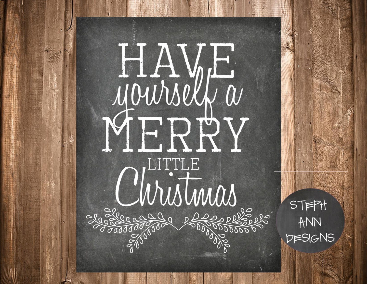 Printable Christmas Sign-8x10-Instant by StephAnnDesigns on Etsy