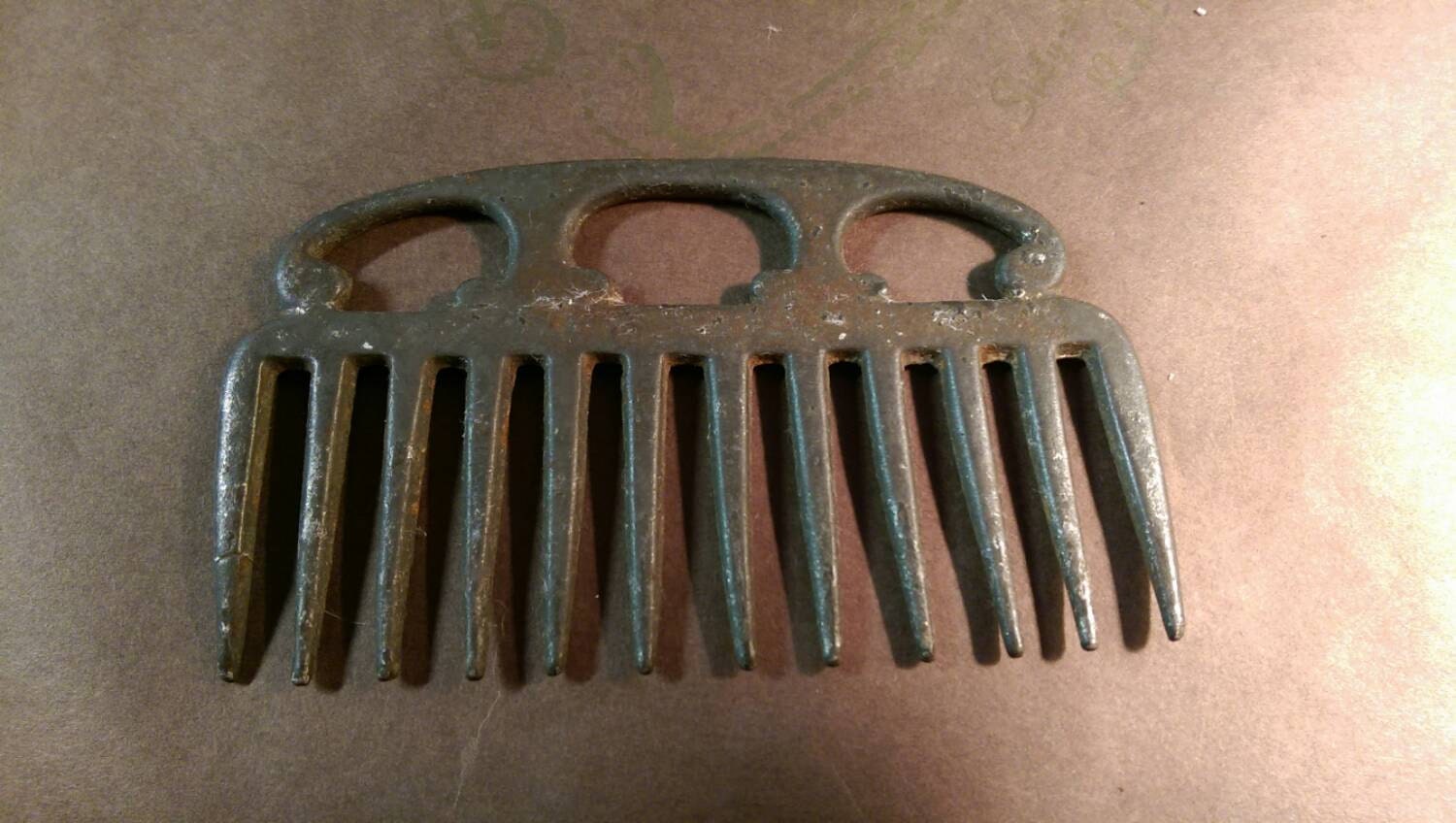 Hand Forged Antique Iron Comb by AntiquesRevived on Etsy