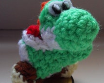 custom yarn yoshi amiibo