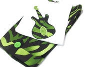 Baby Boy Clothes -  Guitar Baby Boy Shirt and short Set - Boy Summer Outfit