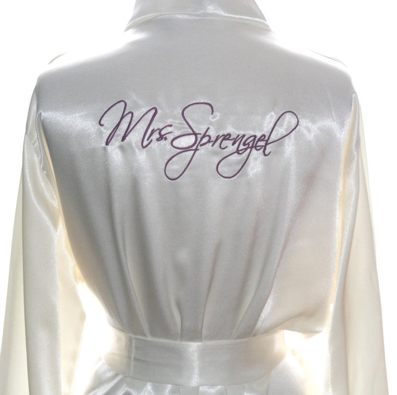 bride customized robe