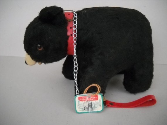 black stuffed bear