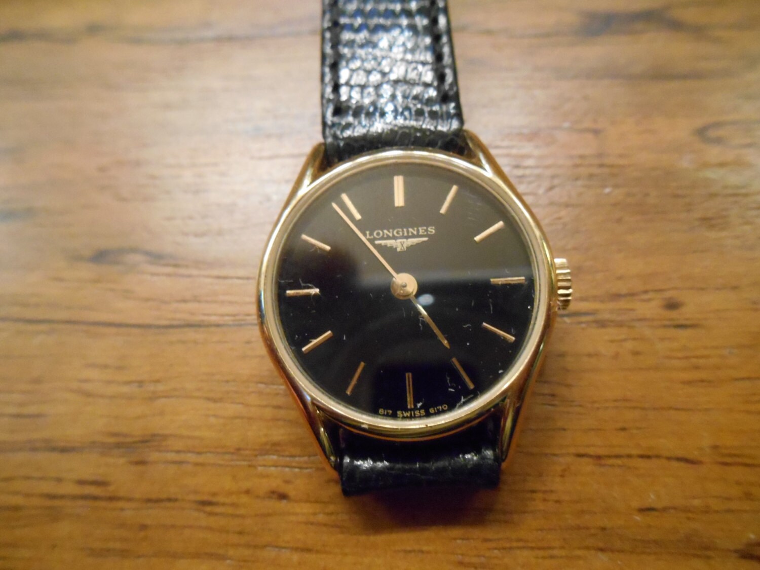 CLASSIC LONGINES WATCH Vintage Ladies Mechanical Black and