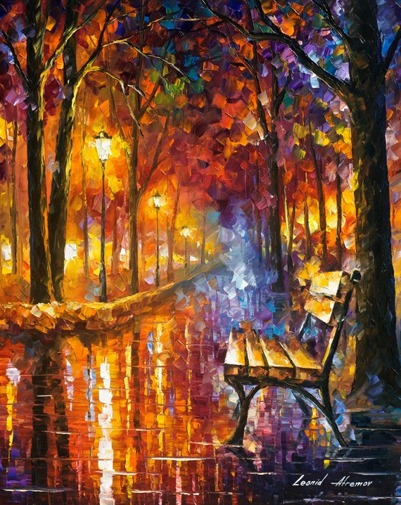 Nice Wall Art Vibrant Oil Painting On Canvas By Leonid Afremov