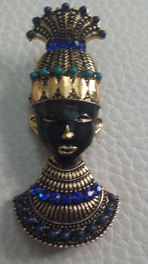 Great Vintage Blackamoor Brooch