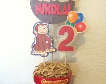 Curious George Inspired Centerpiece STICKS ONLY