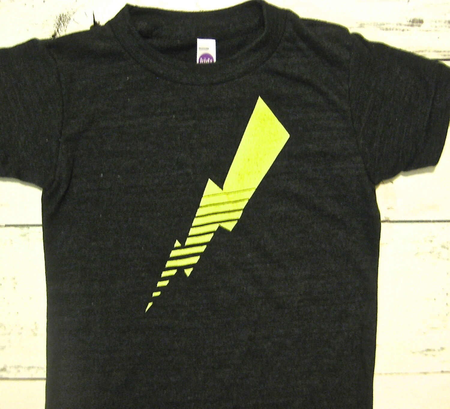 Cool Lightning bolt toddler Tshirt. American apparel fun kids