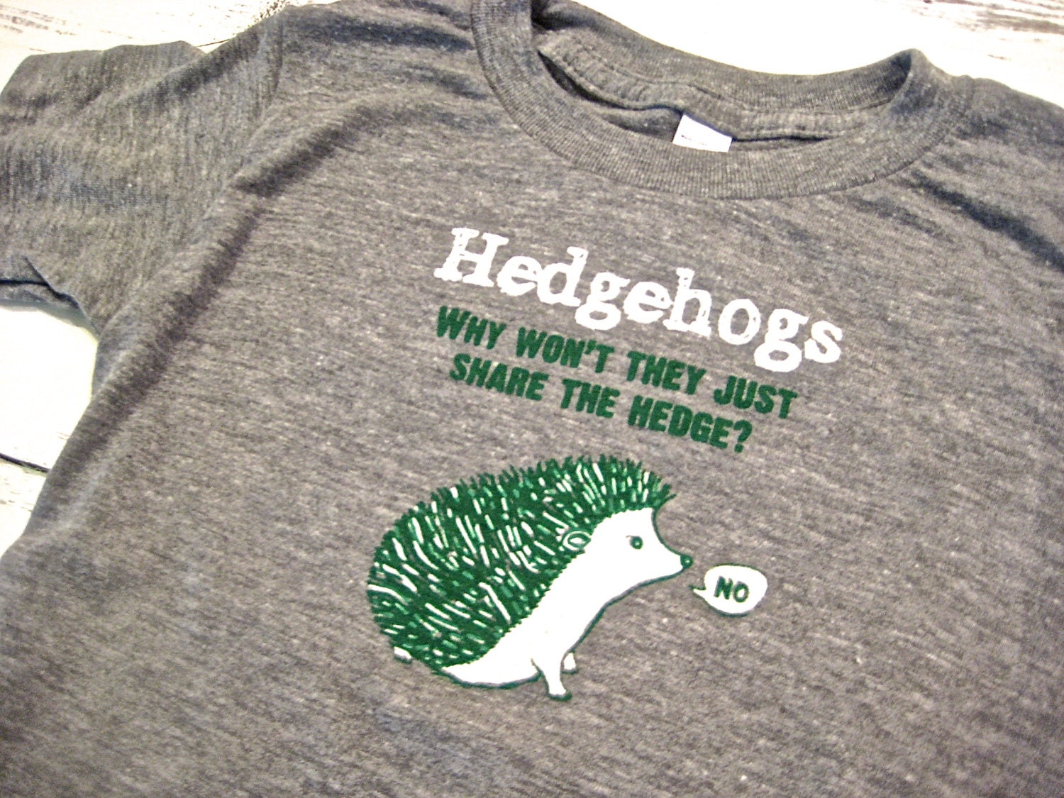 Cute hedgehog toddler shirt. American apparel shirt. Funny