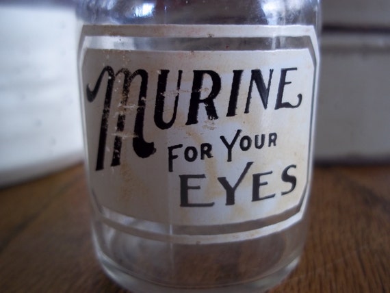 Murine bottle Glass bottle 1950-1960 Murine for your Eyes