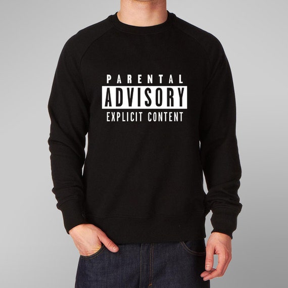 Parental Advisory Unisex Sweatshirt: music rap by ukclothesstore