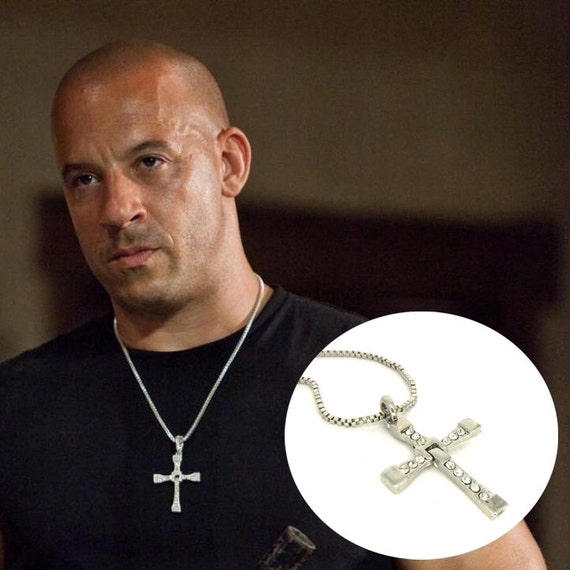 Fast and Furious Vin Diesel Cross Rhinestones Pendant by Camafeus