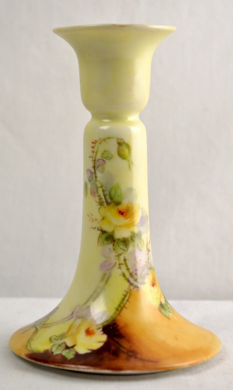 Antique T & V Limoges Porcelain Candle Holder by UdderlyGoodStuff