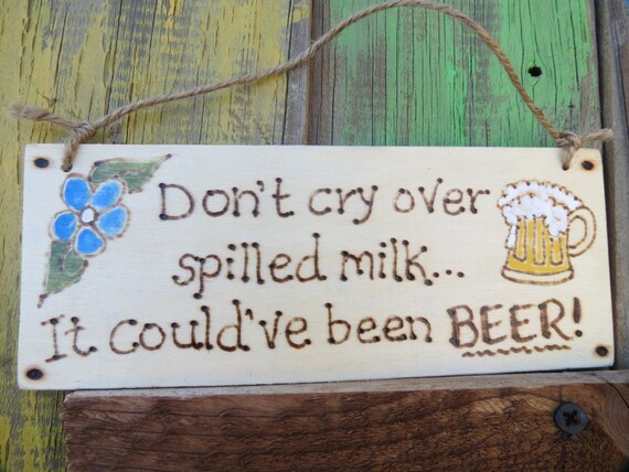 Do not cry over spilt milk essay