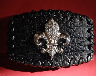 Sambora Leather Rocker Belt Buckle