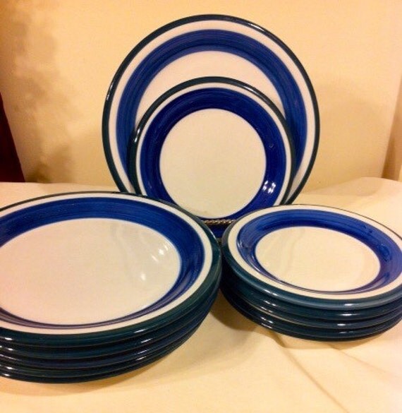 Gibson China dinner plate dessert plate set by JessiesGiftBoutique
