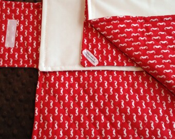 Travel Changing Pad, Riley Blake Pepe in Paris - Quilted
