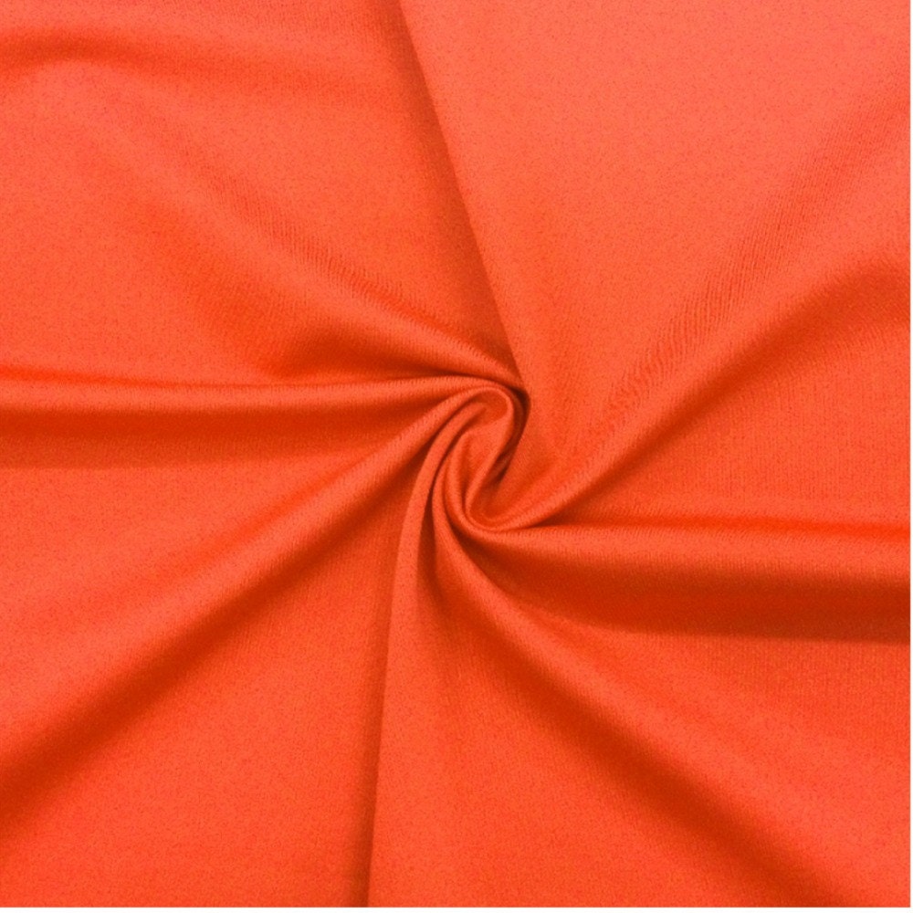 Orange Stretch Fabric SALE 4 Way Lycra Knit Jersey Remnant