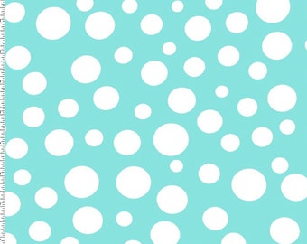 Lolli Dot in Wave Polka Dots by Michael Miller Fabric by the Yard Aqua Blue