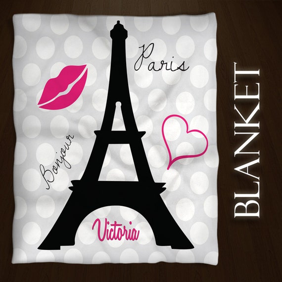 Eiffel Tower Blanket Paris Fuzzy Blanket Fashion Baby